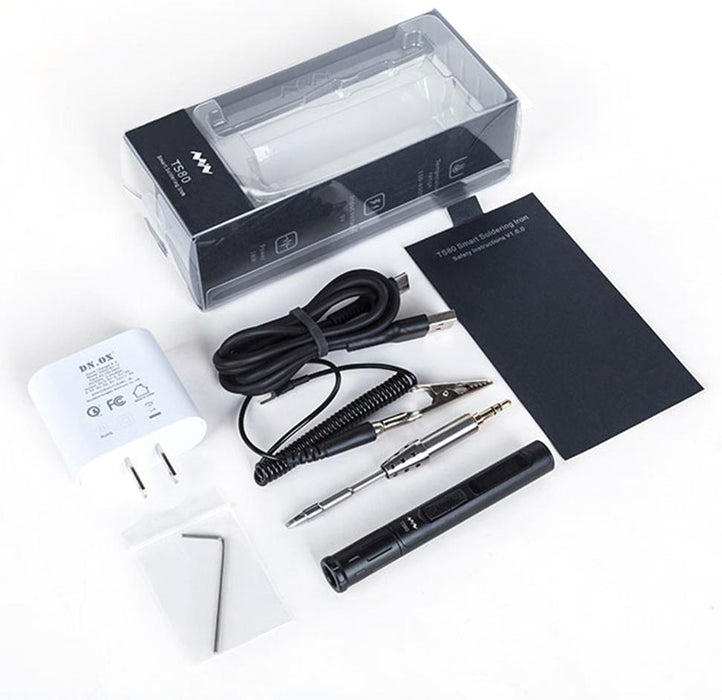 USB C Powered Soldering Iron - Adjustable Temperature Pen-Style - TS80 from PMD Way with free delivery worldwide