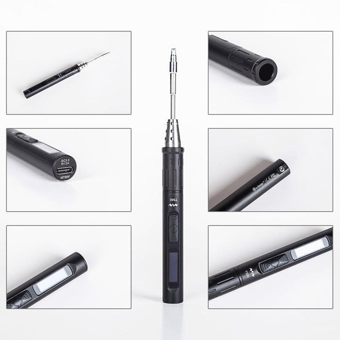 USB C Powered Soldering Iron - Adjustable Temperature Pen-Style - TS80 from PMD Way with free delivery worldwide