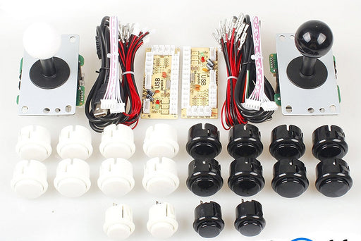 Joystick and Ten Arcade Buttons with USB Encoder Kits for two players from PMD Way with free delivery worldwide