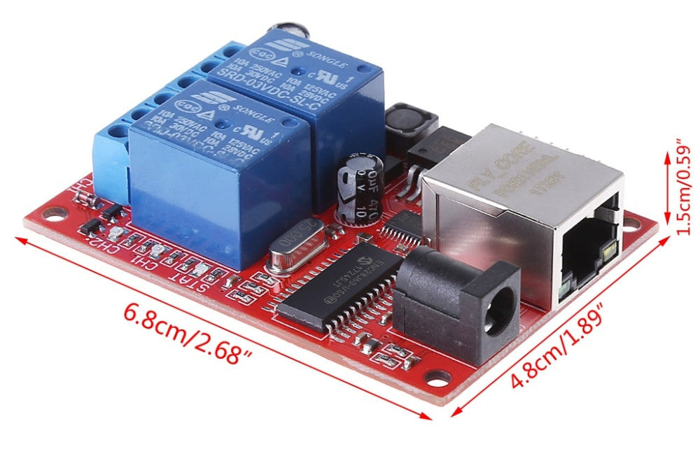 Ethernet Twin Relay Control Board from PMD Way with free delivery worldwide