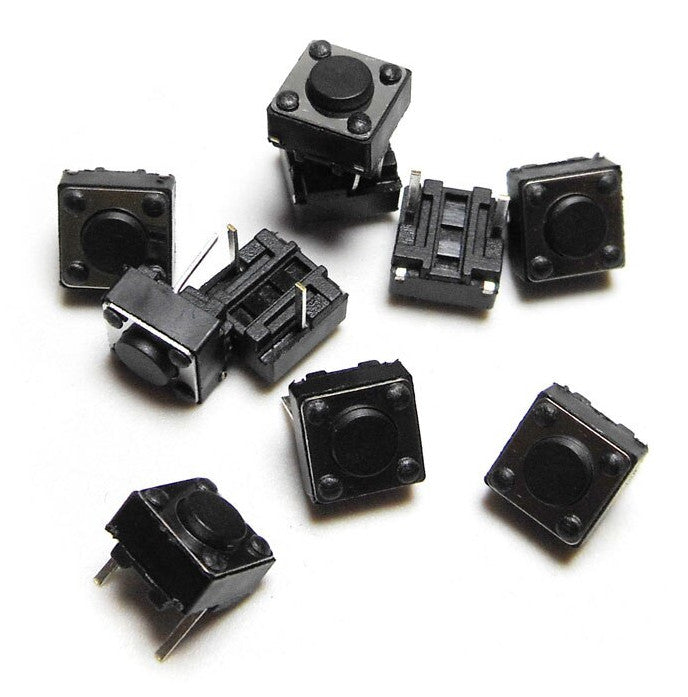 Two Leg 6 x 6 x 4.3mm Tactile Buttons - 100 Pack — PMD Way