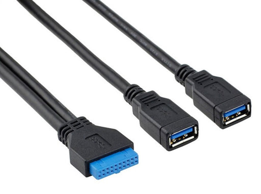 Useful Twin USB 3.0 A Sockets to 20 Pin Motherboard Cables from PMD Way with free delivery worldwide