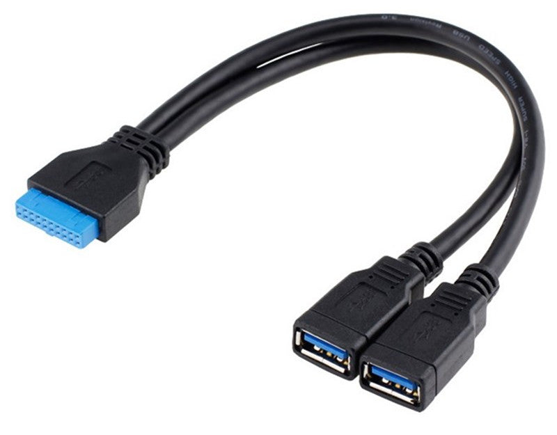 Useful Twin USB 3.0 A Sockets to 20 Pin Motherboard Cables from PMD Way with free delivery worldwide