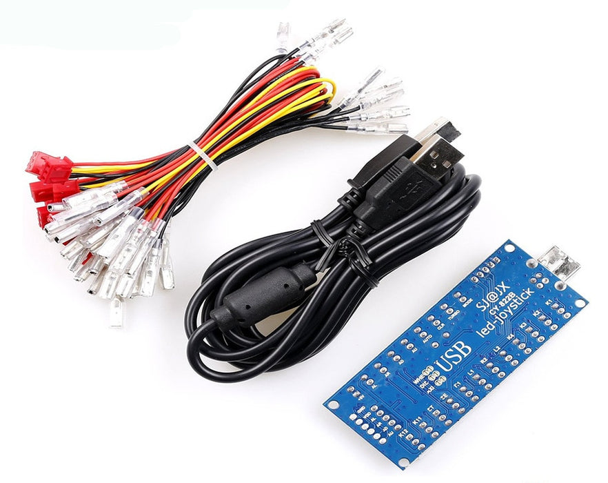 Arcade Buttons to USB Encoder Kit with Seven Rectangular Buttons from PMD Way with free delivery worldwide