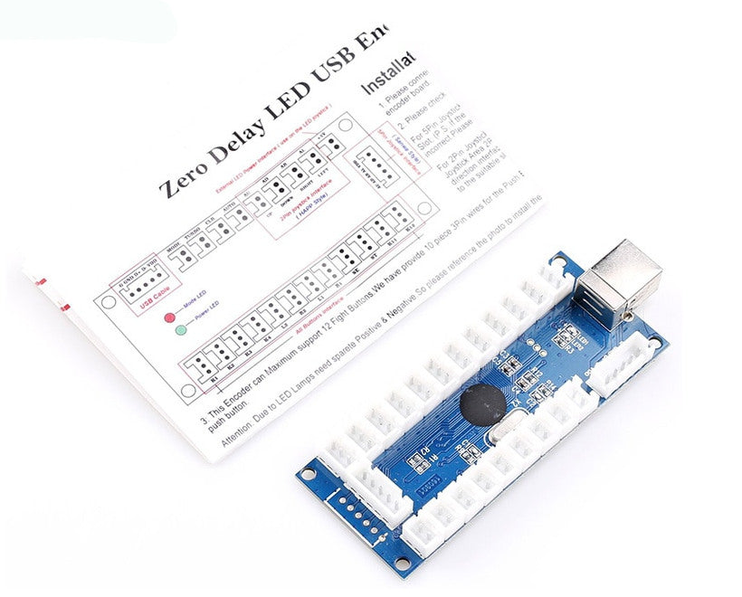 Arcade Buttons to USB Encoder Kit with Seven Rectangular Buttons from PMD Way with free delivery worldwide