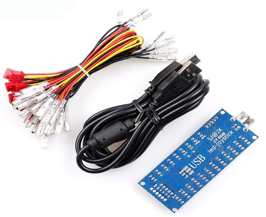 Arcade Buttons to USB Encoder Kit with Seven Rectangular Buttons from PMD Way with free delivery worldwide