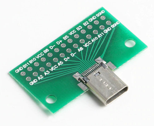 kaustisk film Forespørgsel USB C 3.1 Socket Breakout Board — PMD Way