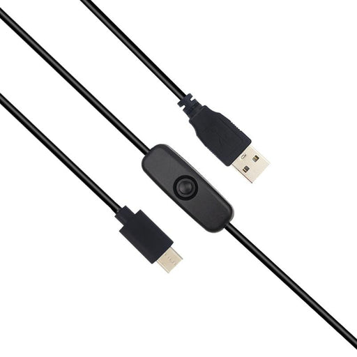 USB C Charging Cable with Power Switch for your Raspberry Pi 4 from PMD Way with free delivery worldwide