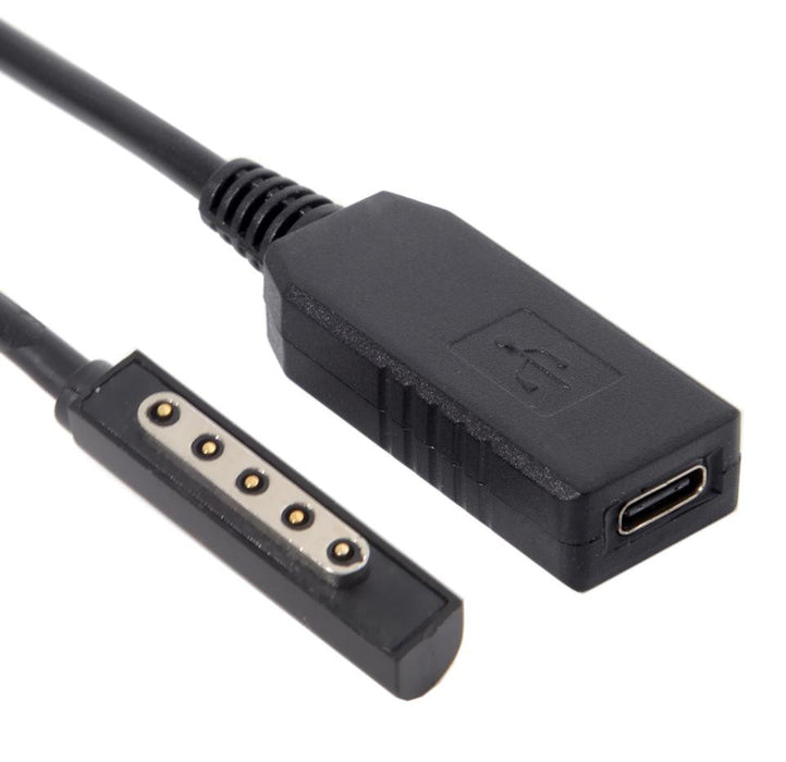 Charge your Microsoft Surface Pro 1 or 2 from USB PD with this USB C Power Delivery 12V Female to Surface Pro cable from PMD Way with free delivery worldwide
