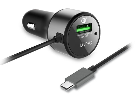 USB Type C PD and QC 3.0 Car Charger with Cable from PMD Way with free delivery worldwide
