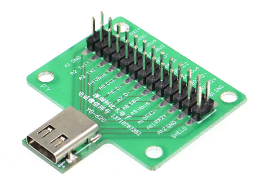 USB 3.1 Type C Socket Breakout Test Board from PMD Way with free delivery worldwide
