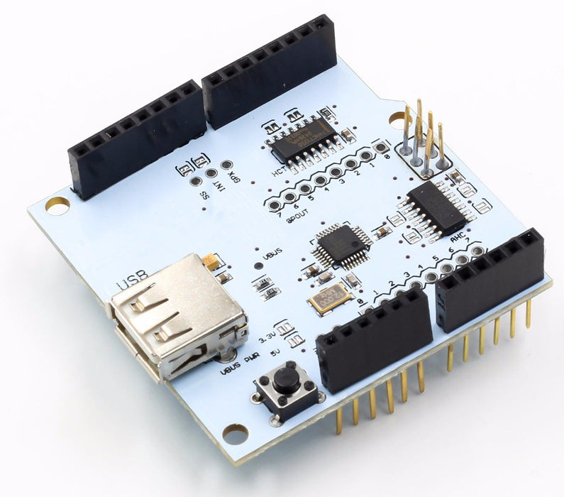 Connect USB devices to your project with the USB Host Shield 2.0 for Arduino from PMD Way with free delivery, worldwide