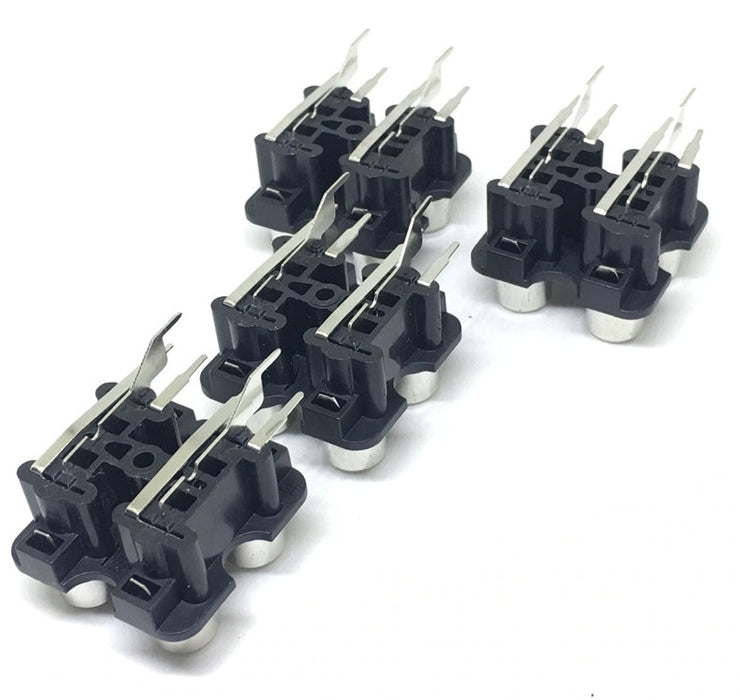 PCB Mount Four RCA Socket Modules - Four Pack from PMD Way with free delivery worldwide