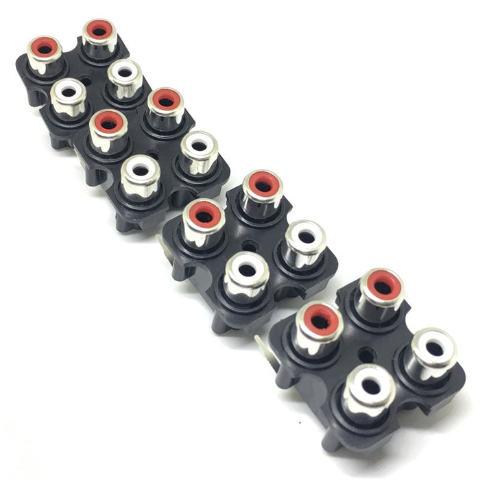 PCB Mount Four RCA Socket Modules - Four Pack — PMD Way