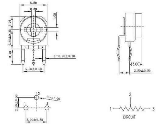 Assorted Vertical RM063 Trimpot Kit - 100 Pieces from PMD Way with free delivery worldwide