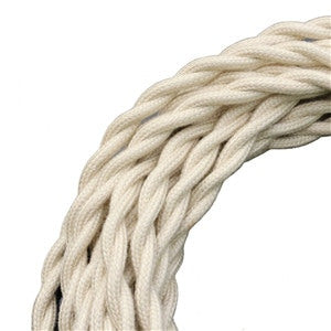 Vintage-look Braided Fabric Figure 8 Wire in various colors as 5m rolls from PMD Way with free delivery worldwide