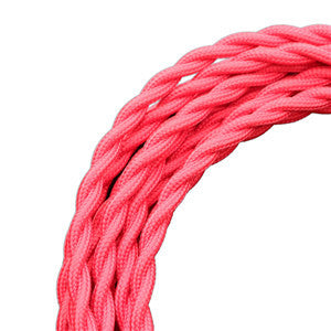 Vintage-look Braided Fabric Figure 8 Wire in various colors as 5m rolls from PMD Way with free delivery worldwide