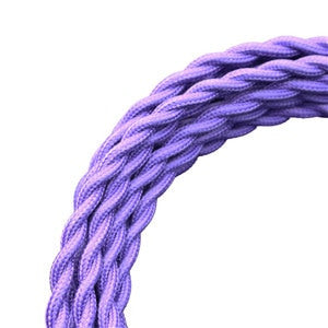 Vintage-look Braided Fabric Figure 8 Wire in various colors as 5m rolls from PMD Way with free delivery worldwide