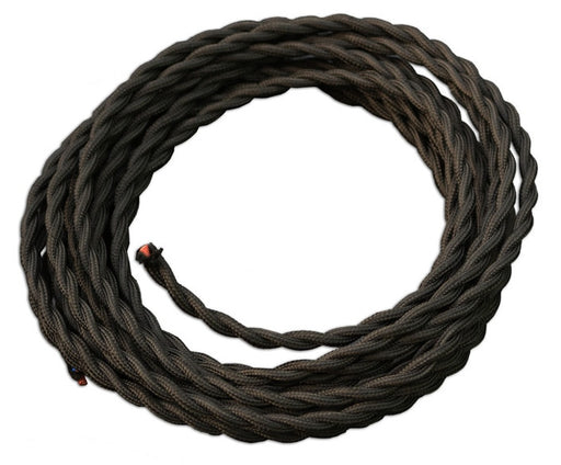 Vintage-look Braided Fabric Figure 8 Wire in various colors as 5m rolls from PMD Way with free delivery worldwide