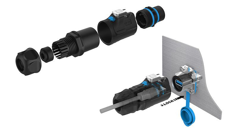 IP67 USB 3 Waterproof Connectors from PMD Way with free delivery worldwide
