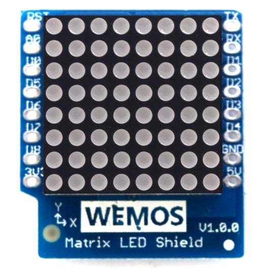 8x8 LED Matrix Shield for WeMos LoLin D1 Mini from PMD Way with free delivery worldwide