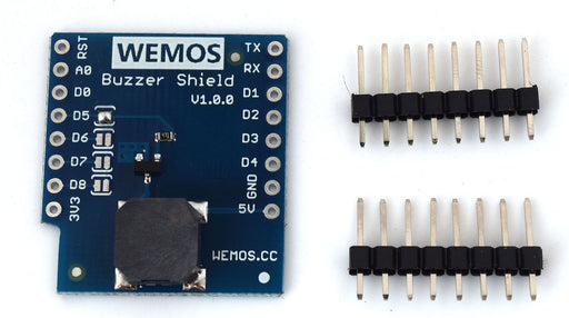 Buzzer Shield for WeMos LoLin D1 Mini in packs of two from PMD Way with free delivery worldwide