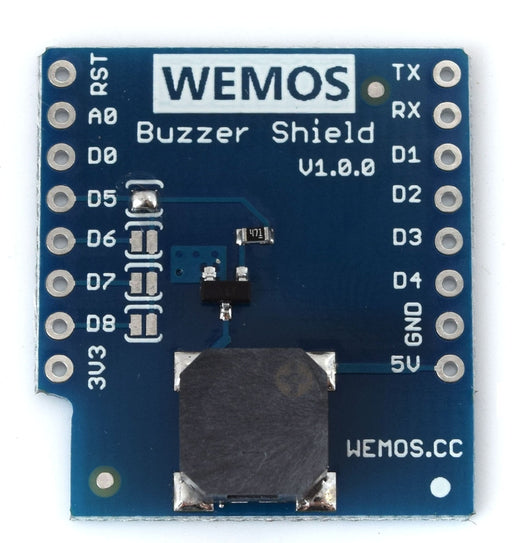 Buzzer Shield for WeMos LoLin D1 Mini in packs of two from PMD Way with free delivery worldwide