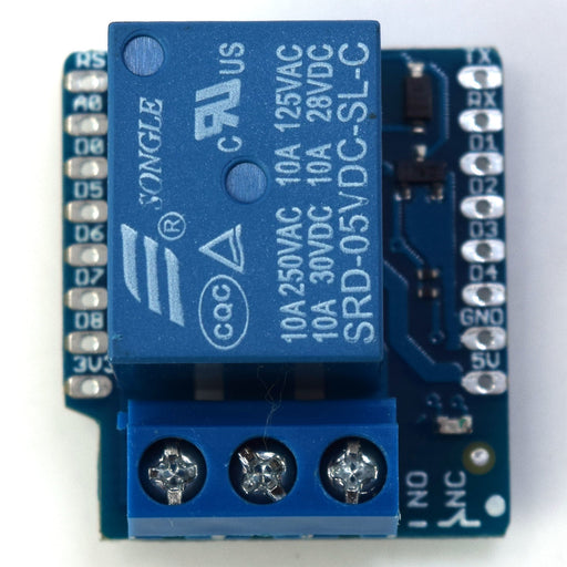 Relay Shield for WeMos LoLin D1 Mini in packs of two from PMD Way with free delivery worldwide