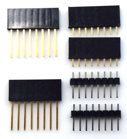 Stacking Header Sets for WeMos LoLin Mini boards in packs of five from PMD Way with free delivery worldwide