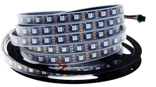 WS2812B RGB LED Strip - 60 LED/m - 4m Roll - Black PCB - IP65 from PMD Way with free delivery worldwide