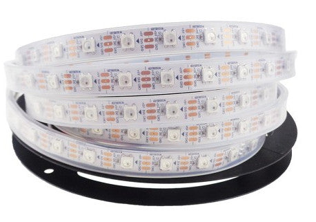 WS2812B RGB LED Strip - 60 LED/m - 4m Roll - White PCB - IP65 from PMD Way with free delivery worldwide