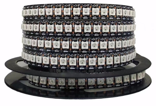 WS2812B RGB LED Strip - 144 LED/m - 2m Roll - Black PCB from PMD Way with free delivery worldwide