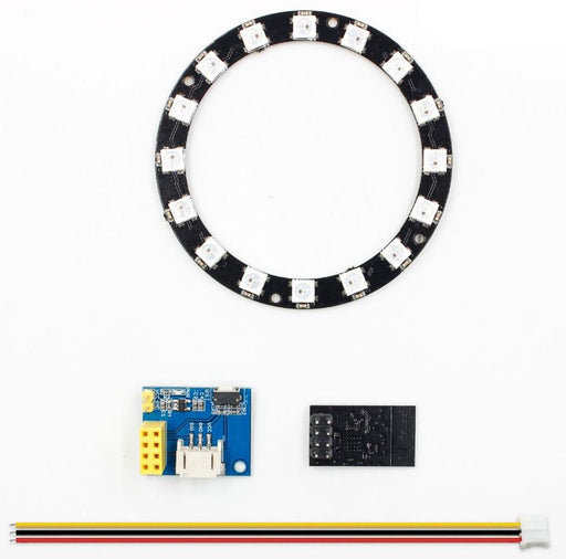 Create wireless-controlled blinky LED ring projects with these ESP8266 ESP01 and W2812B 16 LED Ring Bundles from PMD Way with free delivery worldwide