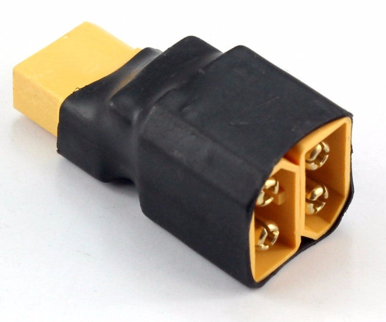 XT60 Connection Adaptor - Twin Male to Single Female from PMD Way with free delivery worldwide